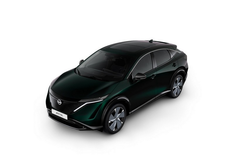 Nissan Ariya в цвете Aurora Green